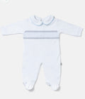 Baby boy Spanish smocked babygrow