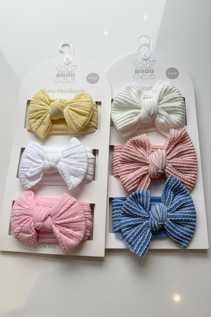 Baby girls headband set of 3