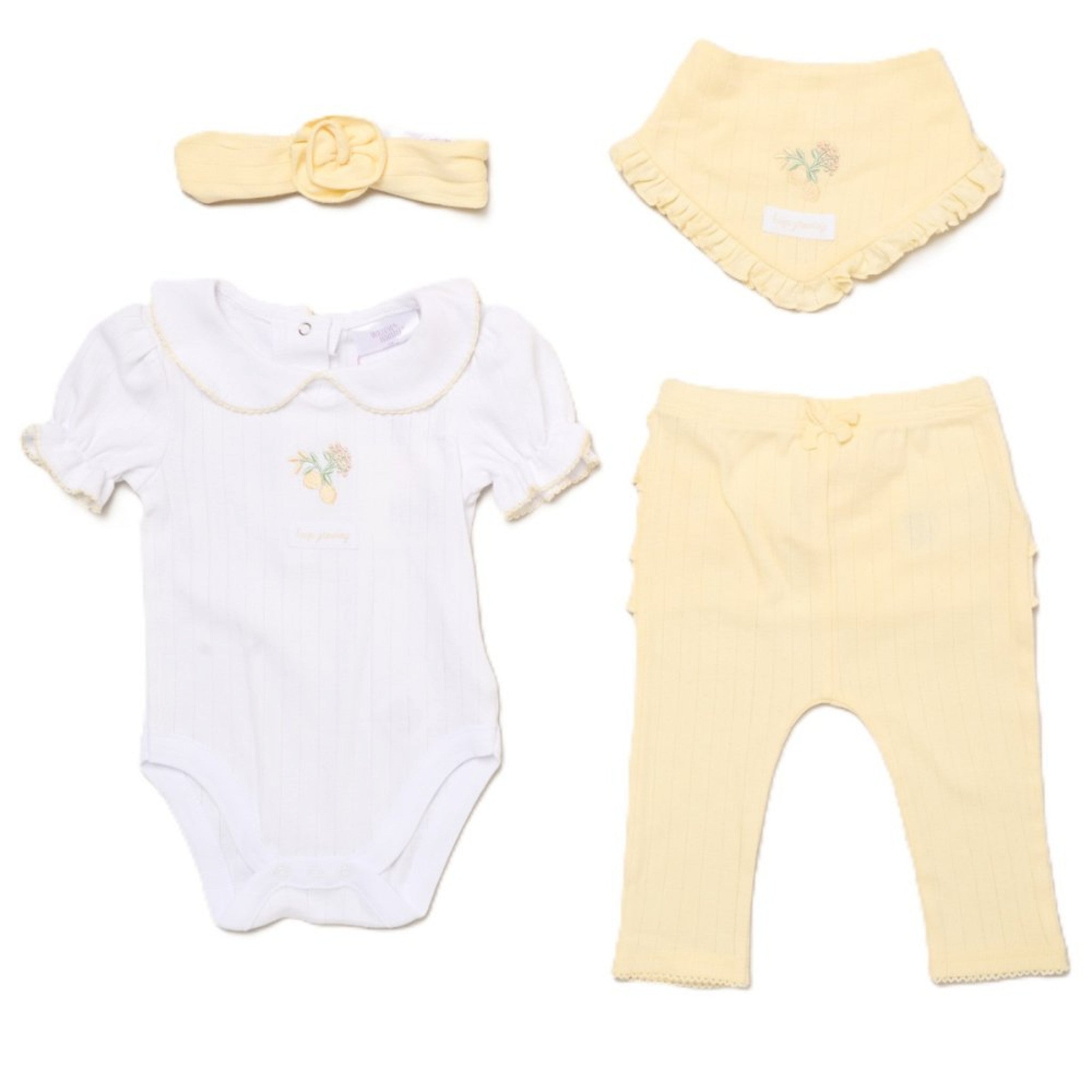 Baby Girls Lemon 4-Piece Legging Set