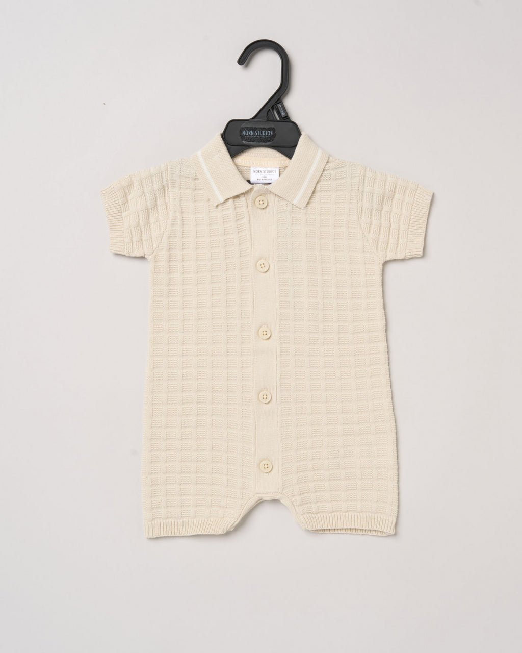 Boys Waffle True Knit Romper