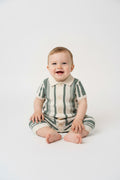 Boys True Knit Geometric Romper