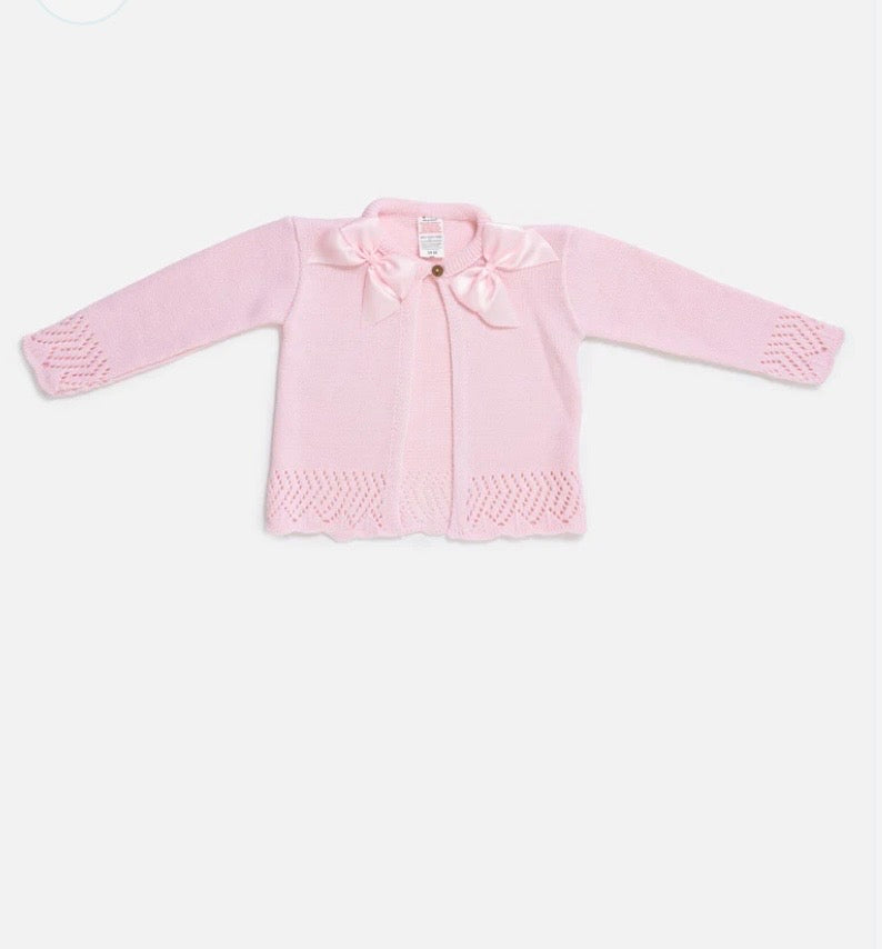 Baby Girl Cardigan with double bow