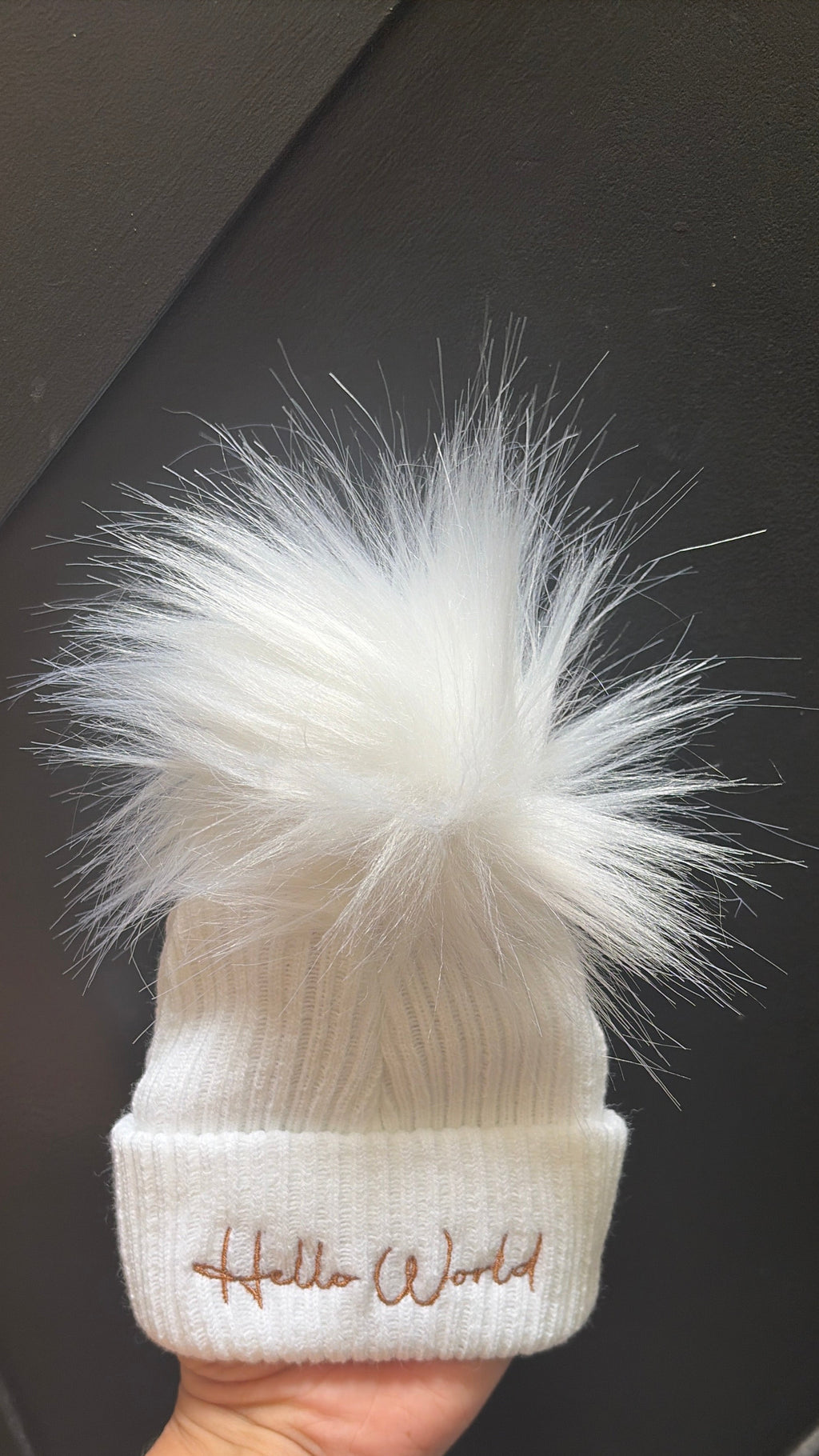 Hello world Pom hat newborn-4 months