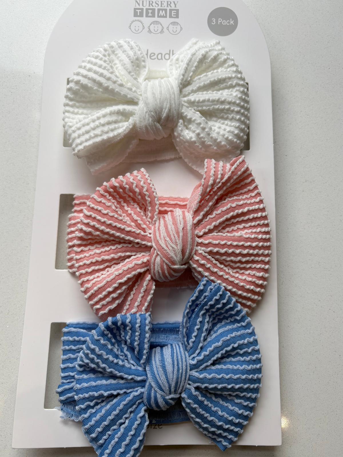 Baby girls headband set of 3