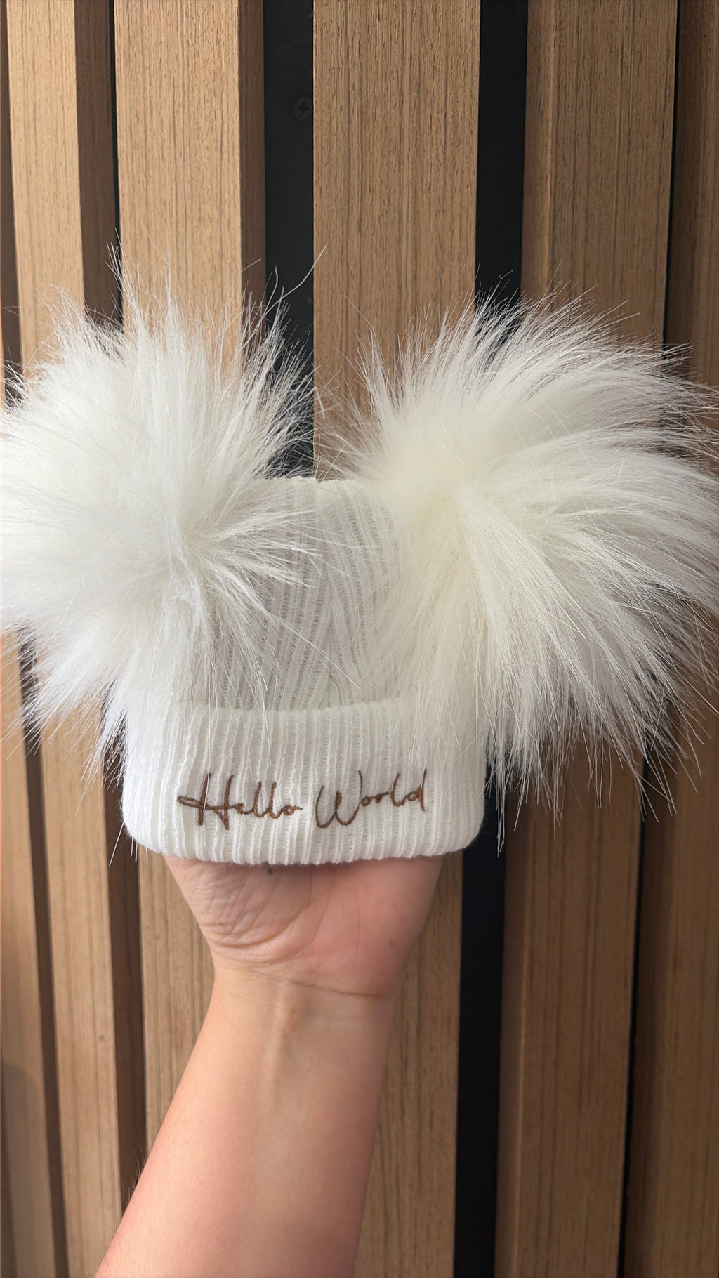Hello world Pom hat newborn-4 months