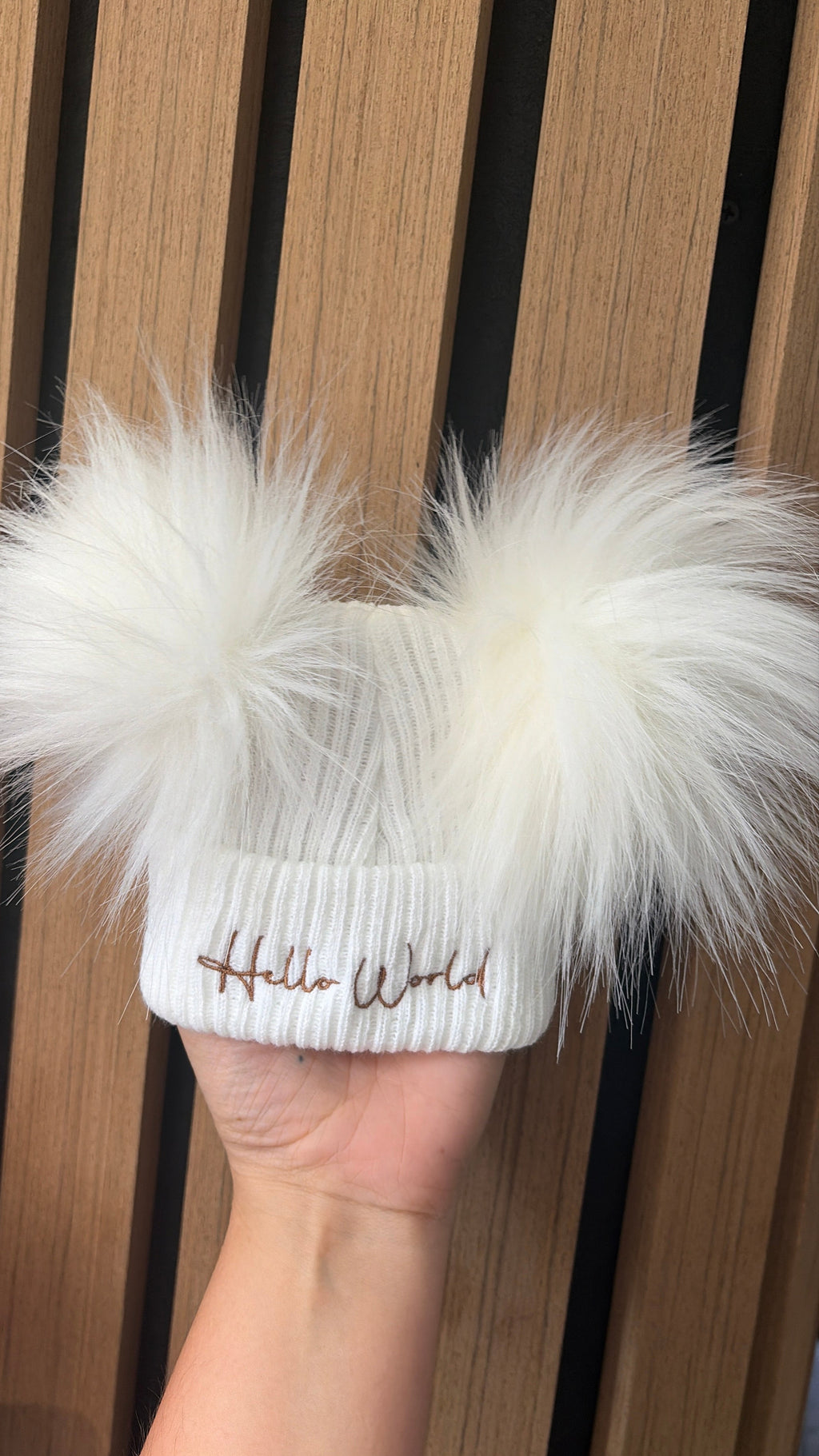 Hello world Pom hat newborn-4 months