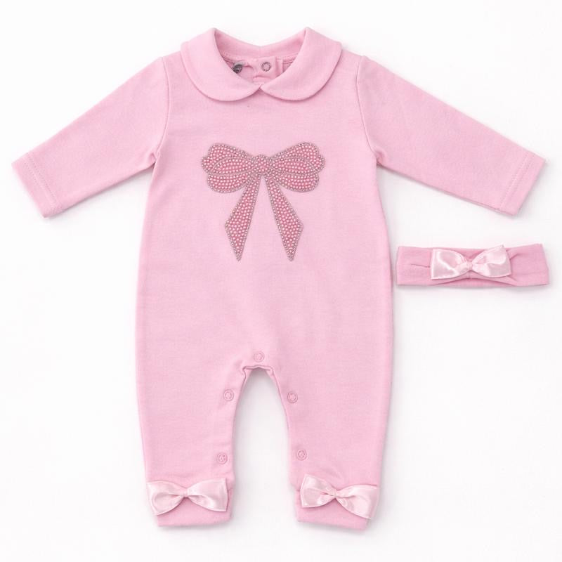 Bow Babygrow & Headband Set