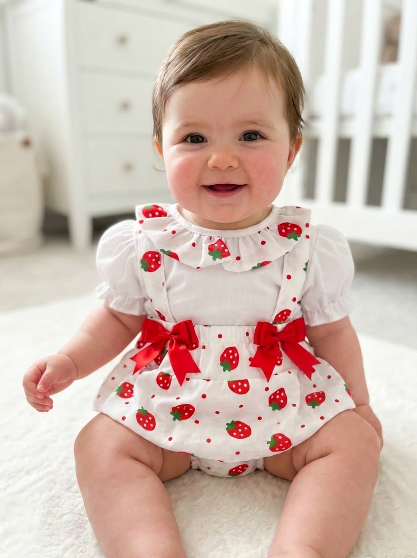 Strawberry Peplum Dress