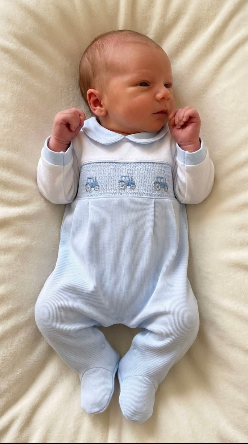 Little Tractor Babygrow