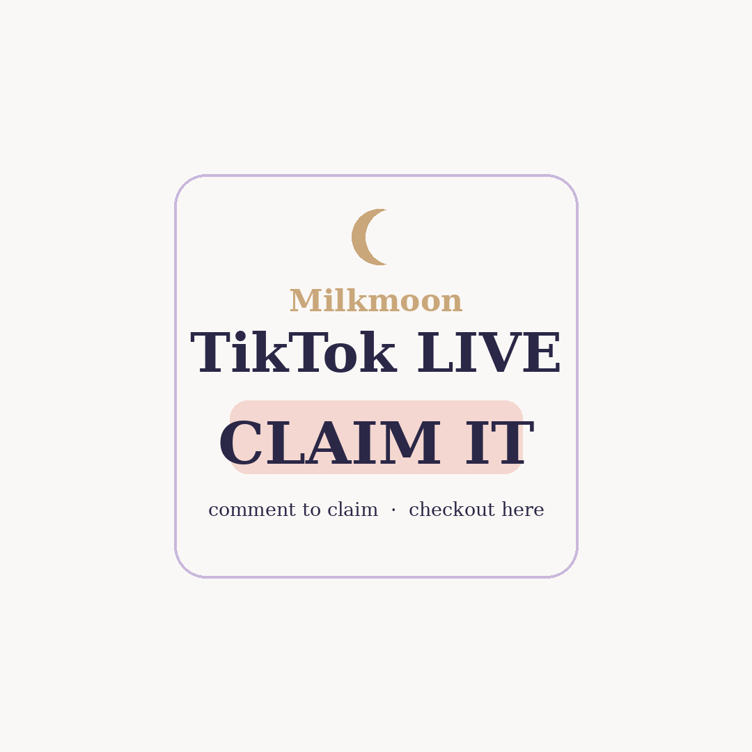 Milkmoon TikTok Live Claim It — comment to claim, checkout here