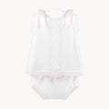 Dandelion Satin Bow Knitted Dress & Bloomers
