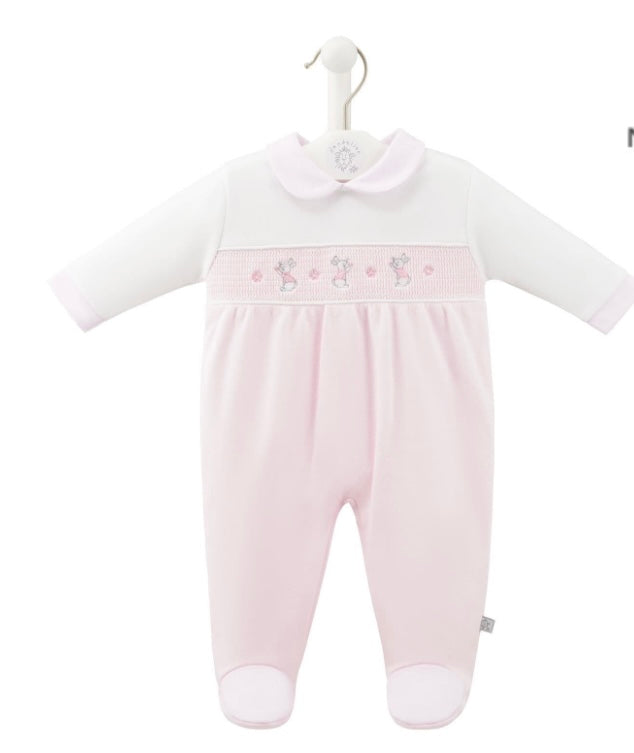 Dandelion Pink Bunny & Star Babygrow