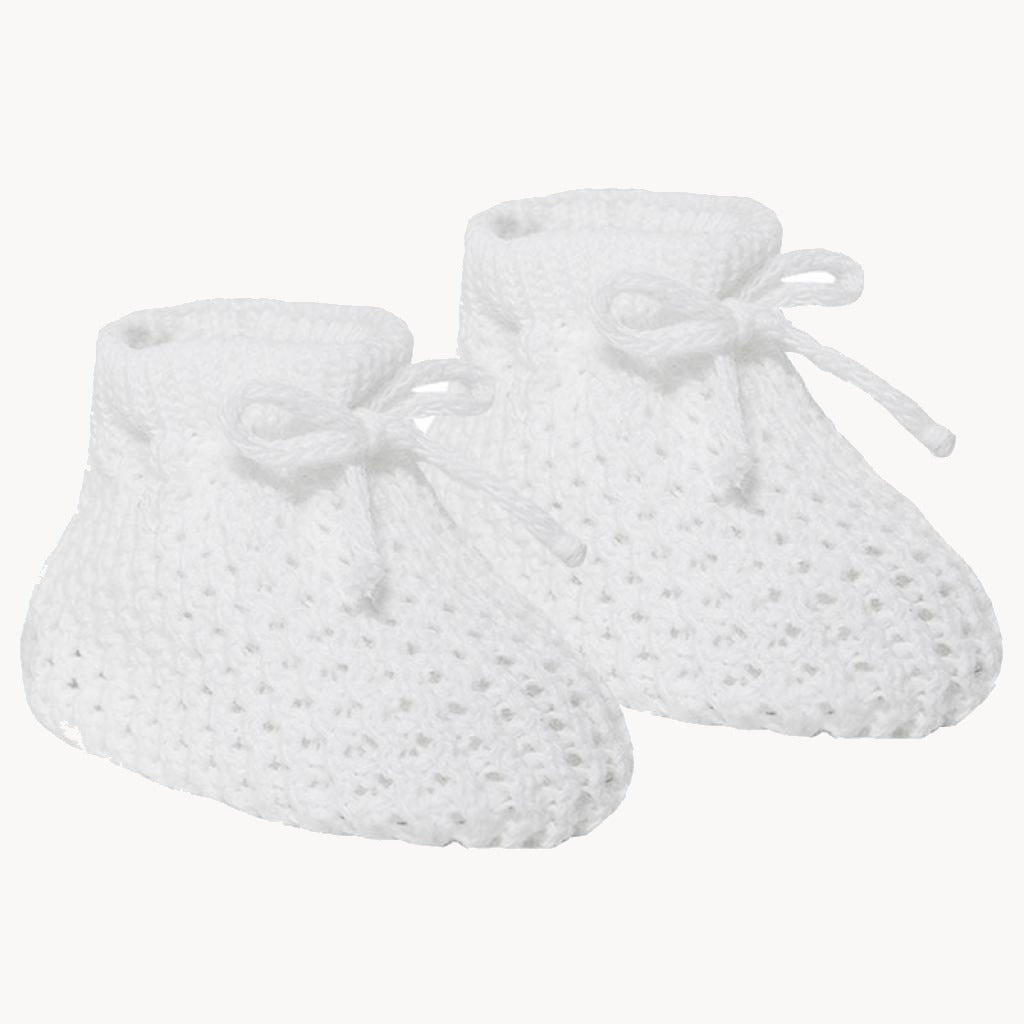 White Baby Booties